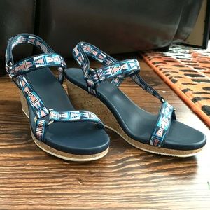 Teva Arrabelle Navy Mosaic Wedge Universal Sandal